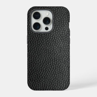 Schwarze Schlangenhaut  iPhone 15 Pro Hülle