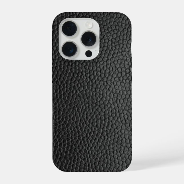 Schwarze Schlangenhaut  iPhone Hülle (Rückseite)