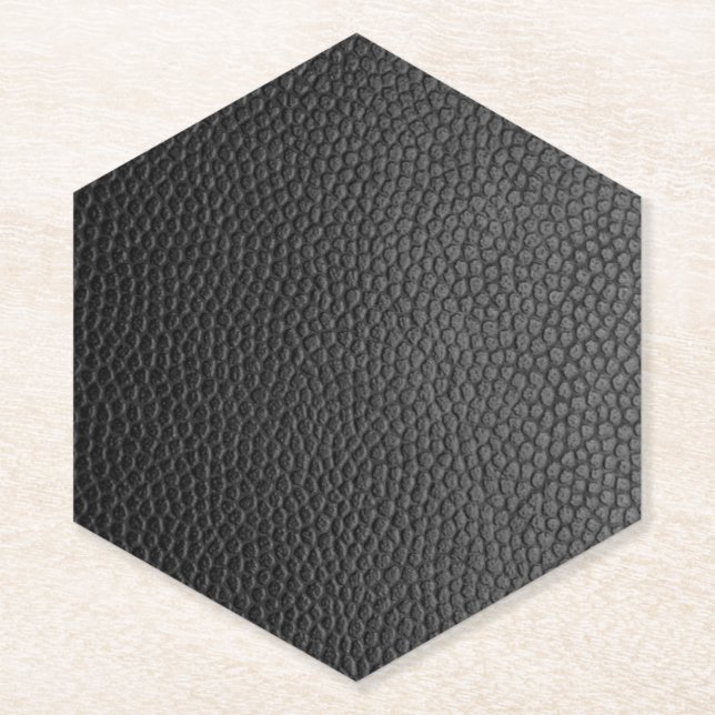 Schwarze Schlangenhaut Untersetzer (Vorderseite)