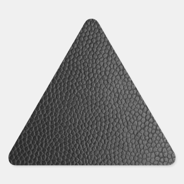 Schwarze Schlangenleder  Dreieckiger Aufkleber (Vorderseite)