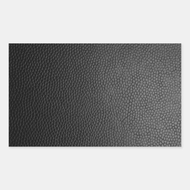 Schwarze Schlangenleder  Rechteckiger Aufkleber (Vorderseite)