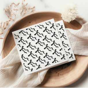 Schwarze Schleife  Serviette