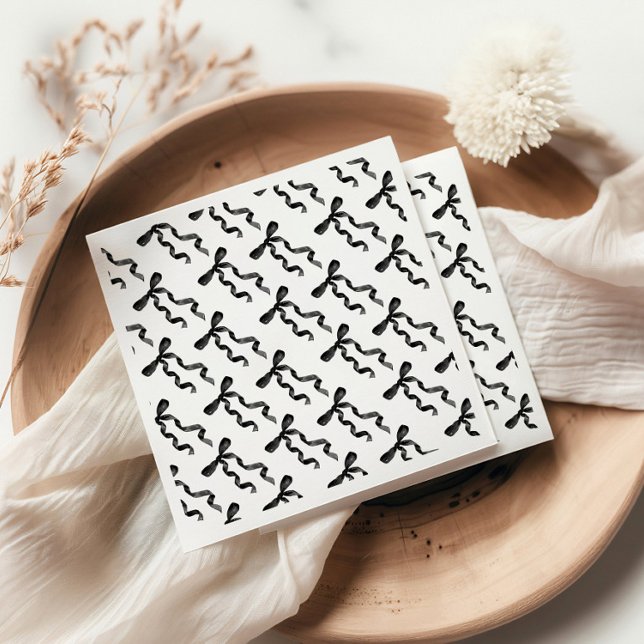 Schwarze Schleife  Serviette (Von Creator hochgeladen)