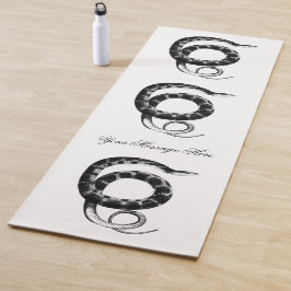 Schwarze schlicht-Bauchschlange Yogamatte