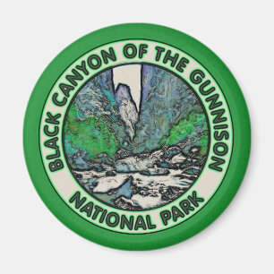 Schwarze Schlucht des Gunnison Nationalparks Magnet