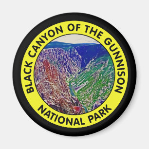 Schwarze Schlucht des Gunnison Nationalparks Magnet