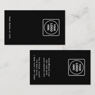 Schwarze Schmuck-Ohrhänger-Displaykarte   Benutzer Visitenkarte