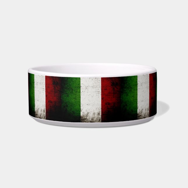 Schwarze Schmutz-Italien-Flagge Napf (Rechts)