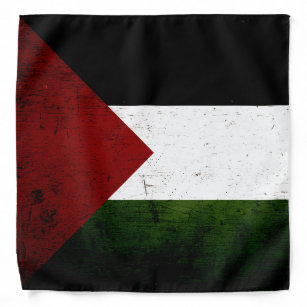 Schwarze Schmutz-Palästina-Flagge Halstuch