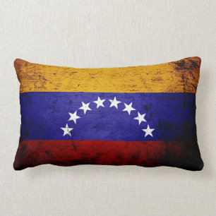 Schwarze Schmutz-Venezuela-Flagge Lendenkissen