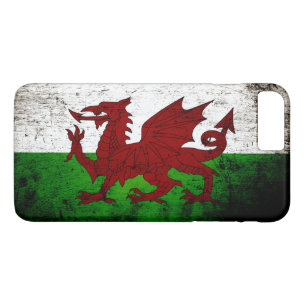 Schwarze Schmutz-Wales-Flagge Case-Mate iPhone Hülle