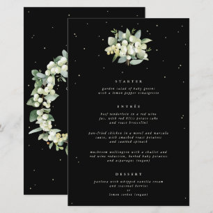 Schwarze Schneebeere + Eukalyptus 3-Gänge-Hochzeit