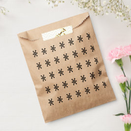 Schwarze Schneeflocken, festes Party Geschenktütchen