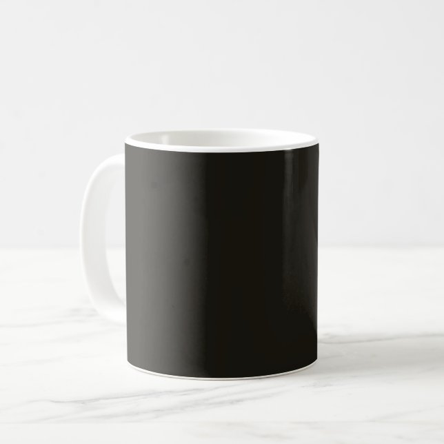 Schwarze Schokolade (Vollfarbe) Kaffeetasse (Vorderseite Links)