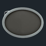 Schwarze Schokolade (Vollfarbe) Ovale Gürtelschnalle<br><div class="desc">Schwarze Schokolade (Vollfarbe)</div>