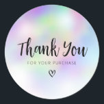 Schwarze Schrift danke Geschäft Runder Aufkleber<br><div class="desc">schönes schwarzes Skript-Design. Sie können den Text und andere Features,  einschließlich Form und Größe,  anpassen.</div>