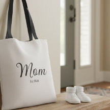 Schwarze Schrift etablierte Mutter