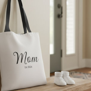 Schwarze Schrift etablierte Mutter