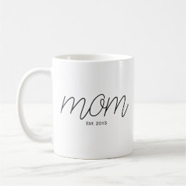 Schwarze Schrift etablierte Mutter Kaffeetasse
