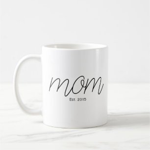 Schwarze Schrift etablierte Mutter Kaffeetasse