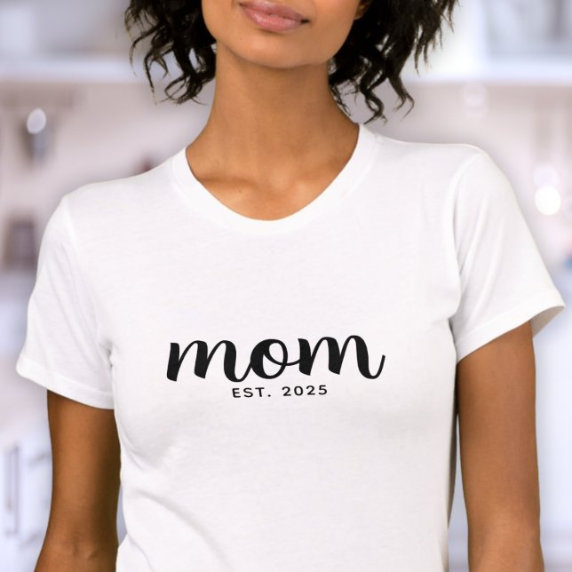 Schwarze Schrift etablierte Mutter T-Shirt (Von Creator hochgeladen)