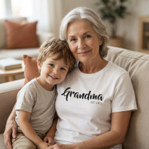 Schwarze Schrift etablierte Oma
