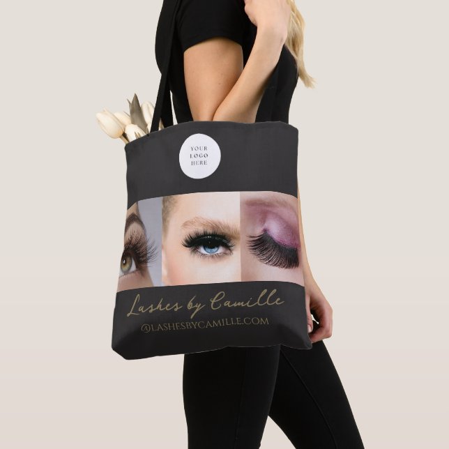 Schwarze Schrift Foto Wimpern Geschäft  (Von Nahem)