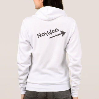 Schwarze Schrift und Pfeil auf deinem Hoodie
