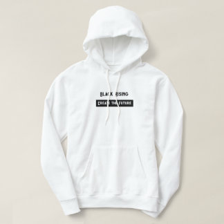 Schwarze Schwarz-weiße Kapuze Hoodie