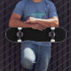 Schwarze schwarze Skateboard, 7 mm, benutzerdefini Skateboard (Outdoor 3)