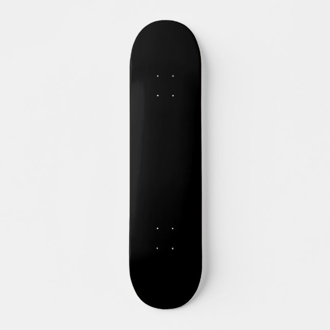 Schwarze schwarze Skateboard, 7 mm, benutzerdefini Skateboard (Front)