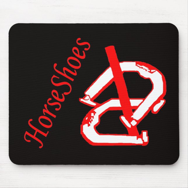 Schwarze Shes Mausunterlage Mousepad (Vorne)