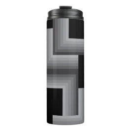 Schwarze, silberne, coole, einzigartige, trendige thermosbecher