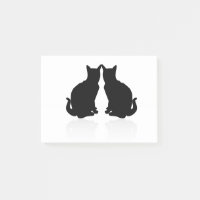 Schwarze Silhouette 2 Katzen