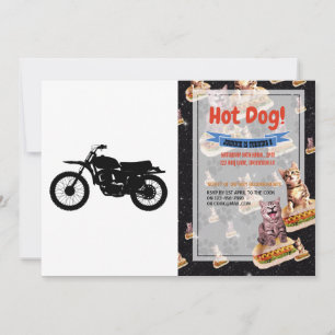 Schwarze Silhouette des Fahrrads - Hintergrundfarb Einladung