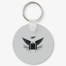 Schwarze Silhouette eines Reisekoffer