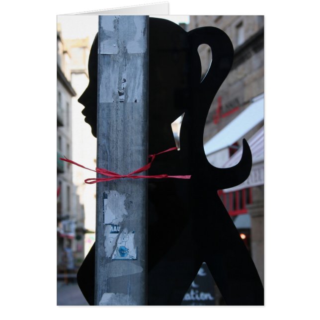 Schwarze Silhouette in der Straßenfotografie (Vorne)