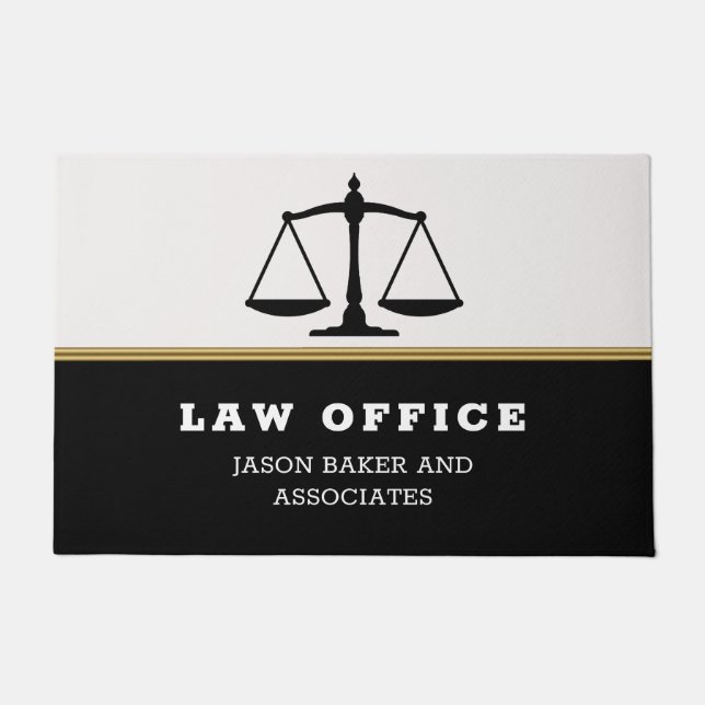 Schwarze Skala Fußmatte (Vorderseite)