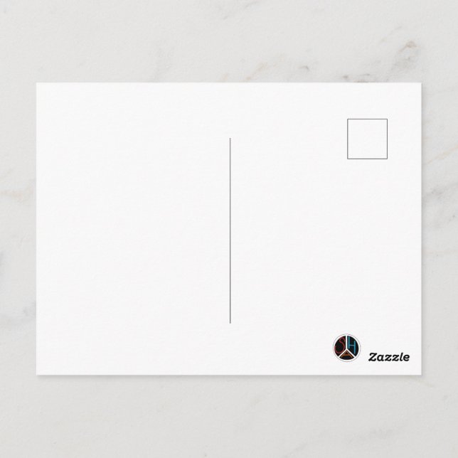 Schwarze Skidesigns & Wintermotive  Postkarte (Rückseite)