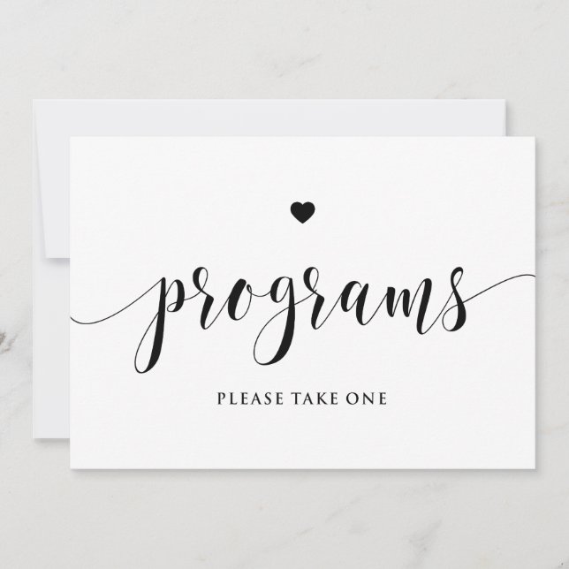 Schwarze Skriptprogramme Bitte ein Zeichen nehmen (Vorderseite)