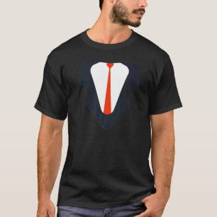 Schwarze Smoking-Halloween-Kostüme für Männer mit T-Shirt