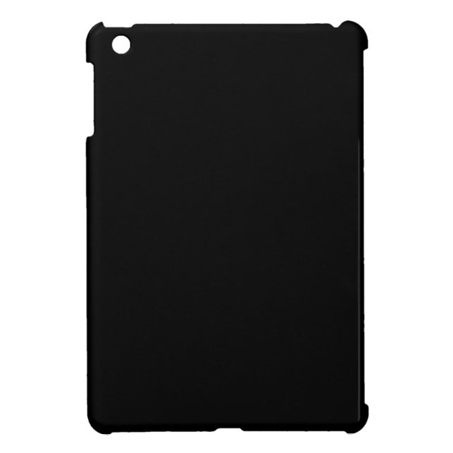 Schwarze Solid Color iPad Mini iPad Mini Hülle (Hinten)