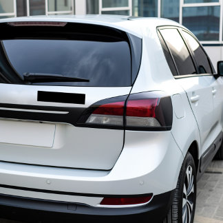 Schwarze Solid-Farbe Autoaufkleber