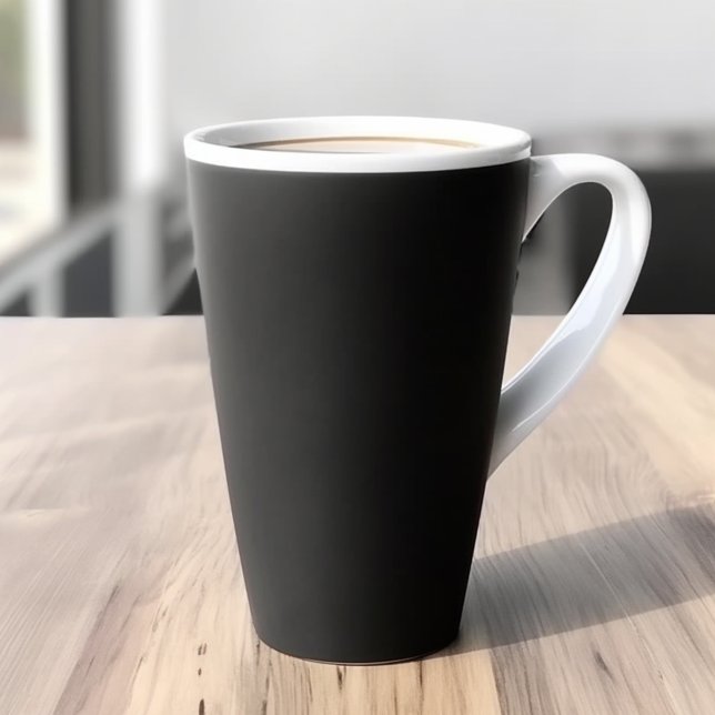 Schwarze Solid-Farbe Milchtasse (Von Creator hochgeladen)