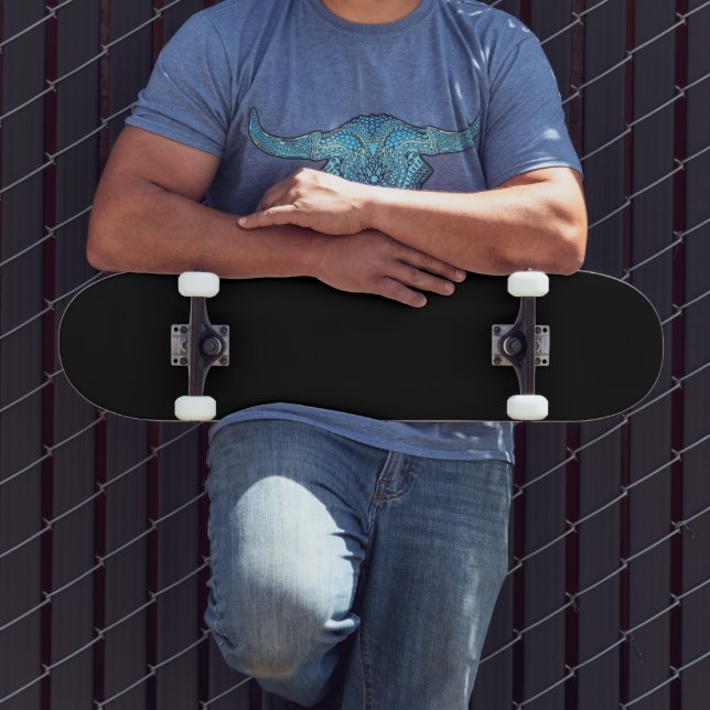 Schwarze Solid-Farbe Skateboard (Außenbereich 3)