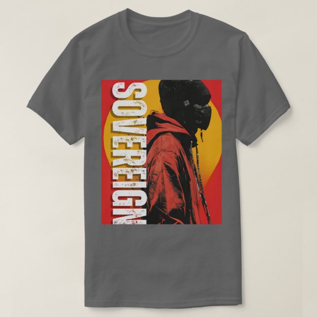 SCHWARZE SOVEREIGN T-Shirt (Design vorne)