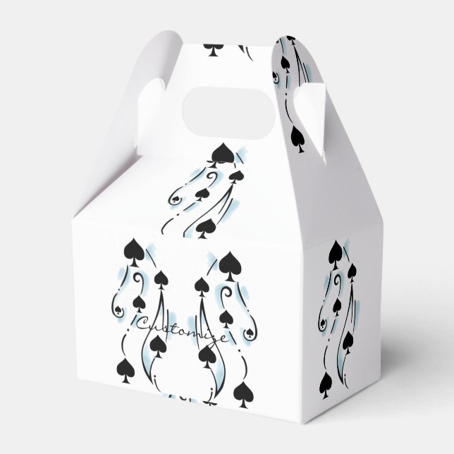 Schwarze Spades Tattoo Style Thunder_Cove Geschenkschachtel (Vorderseite)