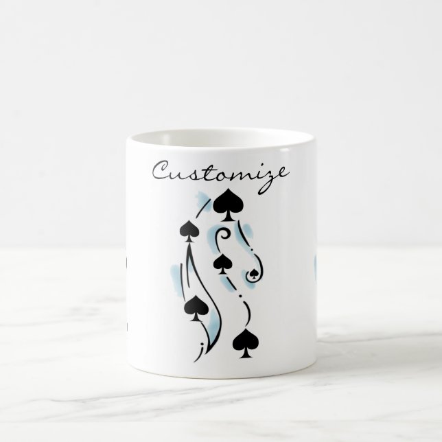 Schwarze Spades Tattoo Style Thunder_Cove Kaffeetasse (Mittel)