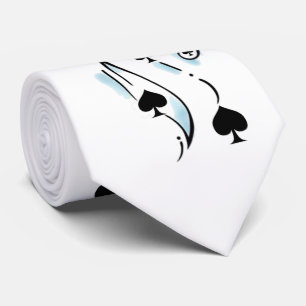 Schwarze Spades Tattoo Style Thunder_Cove Krawatte
