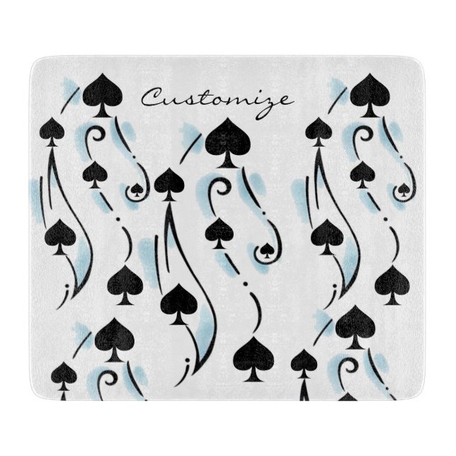 Schwarze Spades Tattoo Style Thunder_Cove Schneidebrett (Vorderseite)